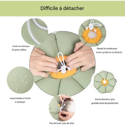 Pet Planet Collier Récupération Anti - Léchage Réglable Imperméable Chats