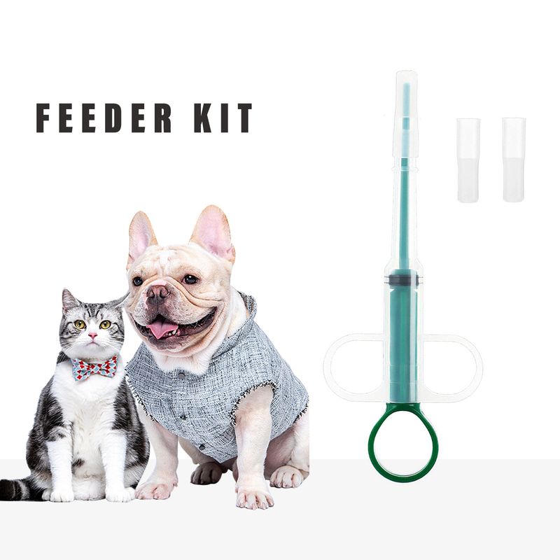 Distributeur de médicaments pour animaux de compagnie, seringue à pousser