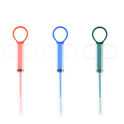 Distributeur de médicaments pour animaux de compagnie, seringue à pousser