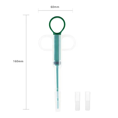 Distributeur de médicaments pour animaux de compagnie, seringue à pousser