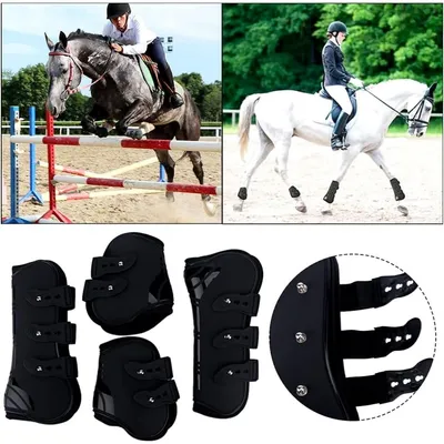 ZooVenture Lot De 4 Guêtres De Protection Fetlock Pour Chevaux