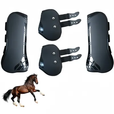 ZooVenture Lot De 4 Guêtres De Protection Fetlock Pour Chevaux ZooVenture Lot De 4 Guêtres De Protection Fetlock Pour Chevaux