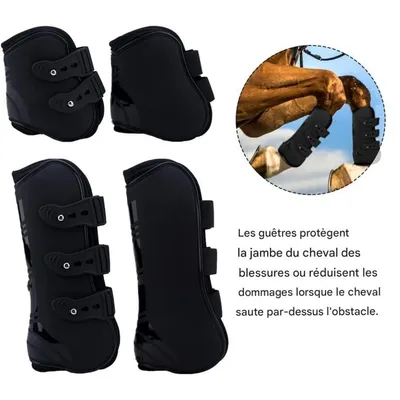 ZooVenture Lot De 4 Guêtres De Protection Fetlock Pour Chevaux