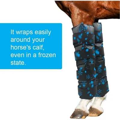 ZooVenture Guêtres De Refroidissement En Gel Réutilisables Pour Chevaux