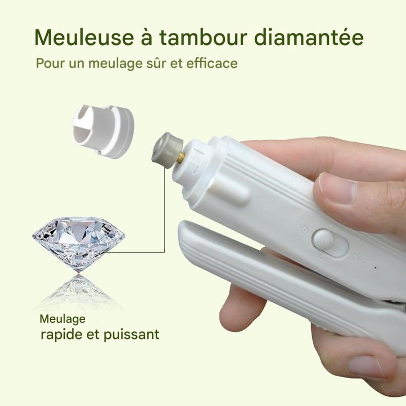 Pet Planet 2 En 1 Broyeur Et Ciseaux D'Ongles Pour Chien Et Chat Avec Led