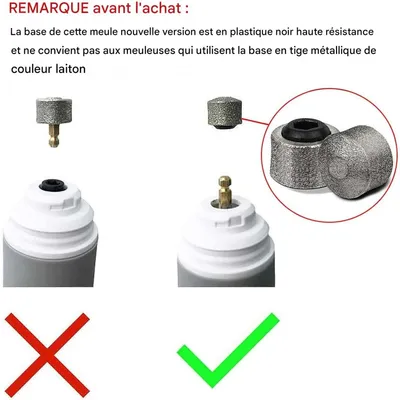 Pet Planet Lot 2 Têtes Meulage Rechange Broyeur Ongles Chien Chat