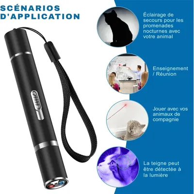 IntiMeg Stylo laser pour chat avec multi - motifs