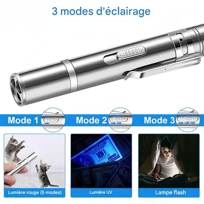 Pet Planet Jouet interactif pour chats et chiens avec LED