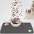 FurryFusion Tapis d'alimentation Paw Print pour chat et chien