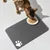 FurryFusion Tapis d'alimentation Paw Print pour chat et chien