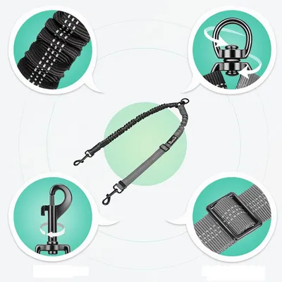 UAMLY Laisse double pour chien