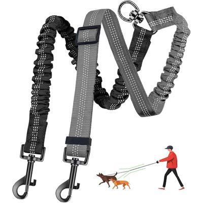 UAMLY Laisse double pour chien