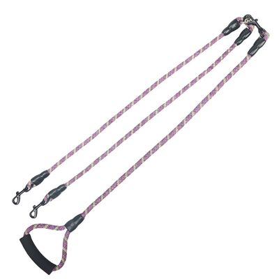 FurryFusion Laisse double pour chien en coton et lin
