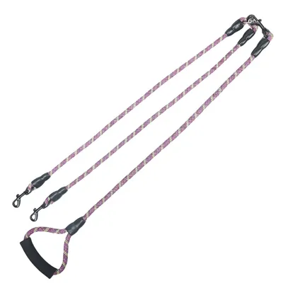 FurryFusion Laisse double pour chien en coton et lin