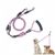 FurryFusion Laisse double pour chien en coton et lin