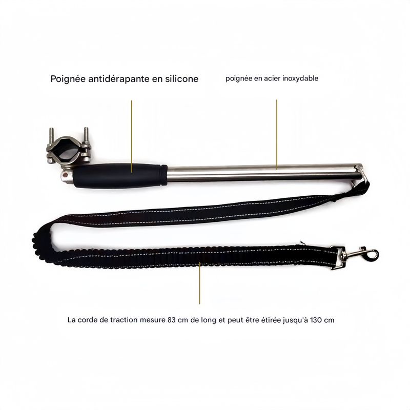 Pet Planet Corde élastique de traction vélo pour chien