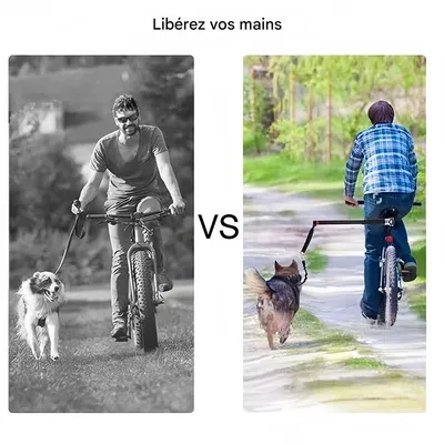 Pet Planet Corde de Traction pour vélo avec chien en métal