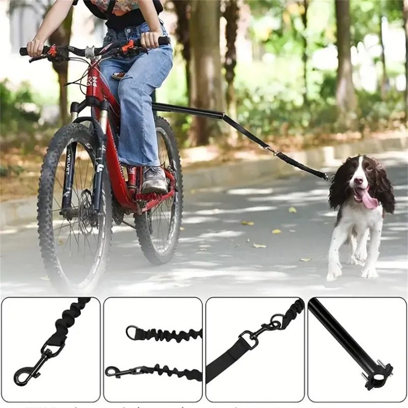 Pet Planet Corde de Traction pour vélo avec chien en métal