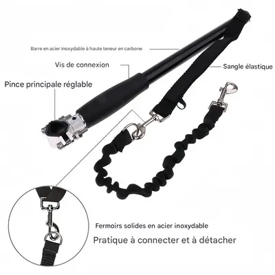 Pet Planet Corde de traction pour vélo avec chien pour l'extérieur