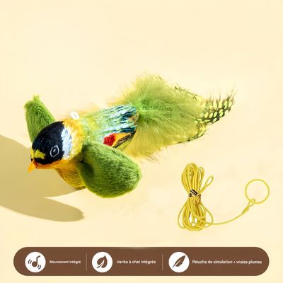 FurryFusion Sprechender Vogel Katzenspielzeug