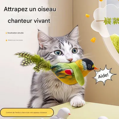 FurryFusion Jouet pour chat oiseau électrique