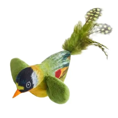FurryFusion Jouet pour chat oiseau parlant