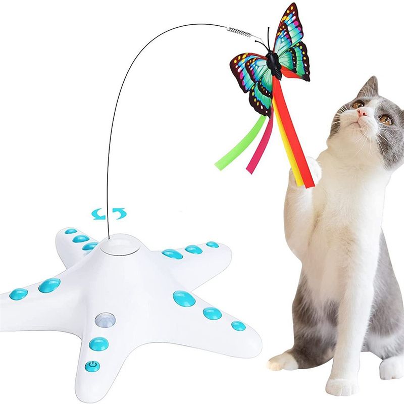 IntiMeg Jouet interactif pour chat avec induction intelligente