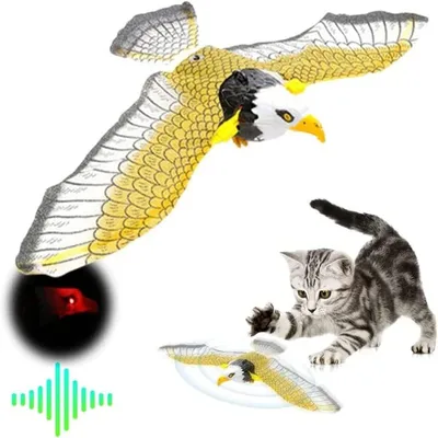 IntiMeg Jouet d'oiseau volant électronique pour chat IntiMeg Jouet d'oiseau volant électronique pour chat