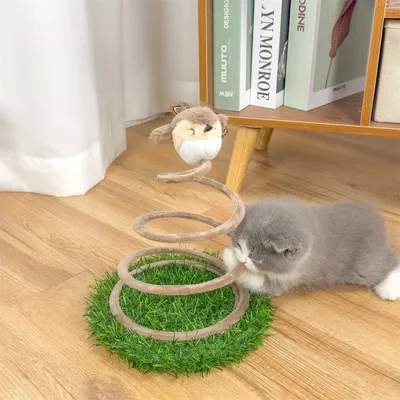 IntiMeg Jouet griffoire pour chats en forme d'oiseau