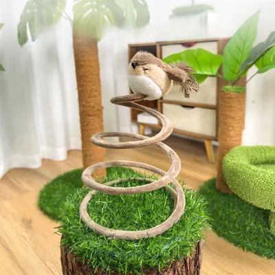 IntiMeg Jouet griffoire pour chats en forme d'oiseau