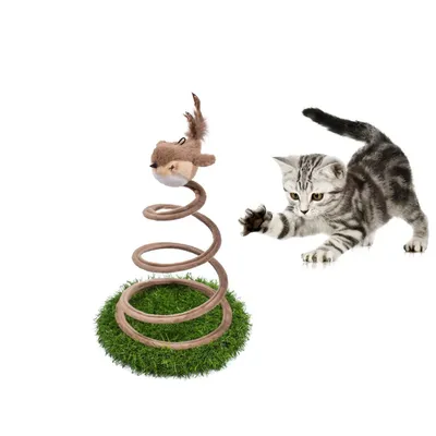 IntiMeg Jouet griffoire pour chats en forme d'oiseau