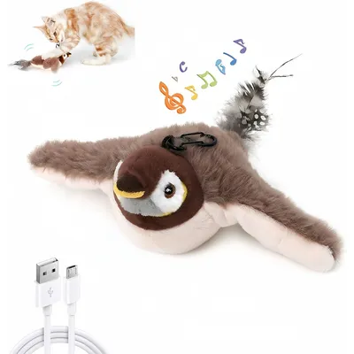 ZenPets Jouet Interactif Oiseau Gazouillant Pour Chat