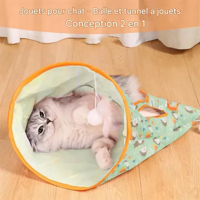 ZenPets Tunnel de jeu pour chat