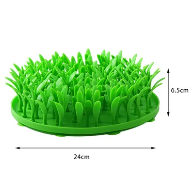 Pet Planet Tapis anti glouton en silicone imitant l'herbe pour chien