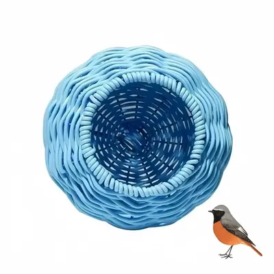 ZenPets Nid d'oiseau sphérique en rotin synthétique