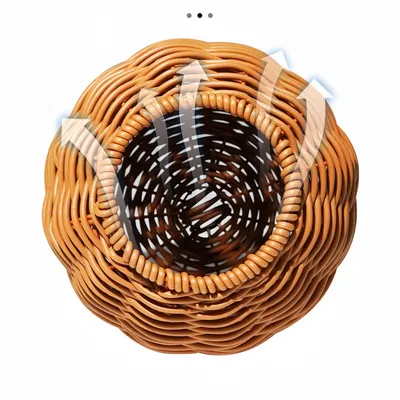 ZenPets Nid d'oiseau sphérique en rotin synthétique