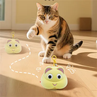 IntiMeg Jouet électronique en forme de souris pour chats et chiens