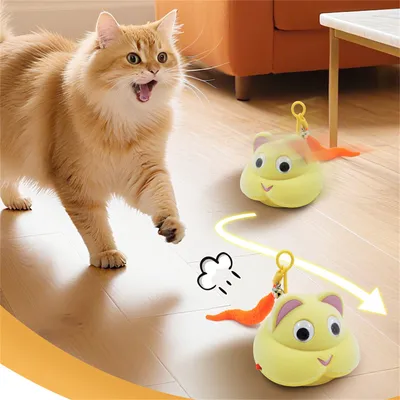 IntiMeg Jouet électronique en forme de souris pour chats et chiens