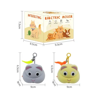 IntiMeg Jouet électronique en forme de souris pour chats et chiens