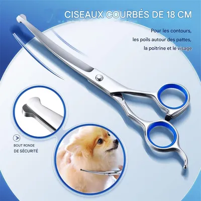Pet Planet Ciseaux de toilettage pour chien et chat