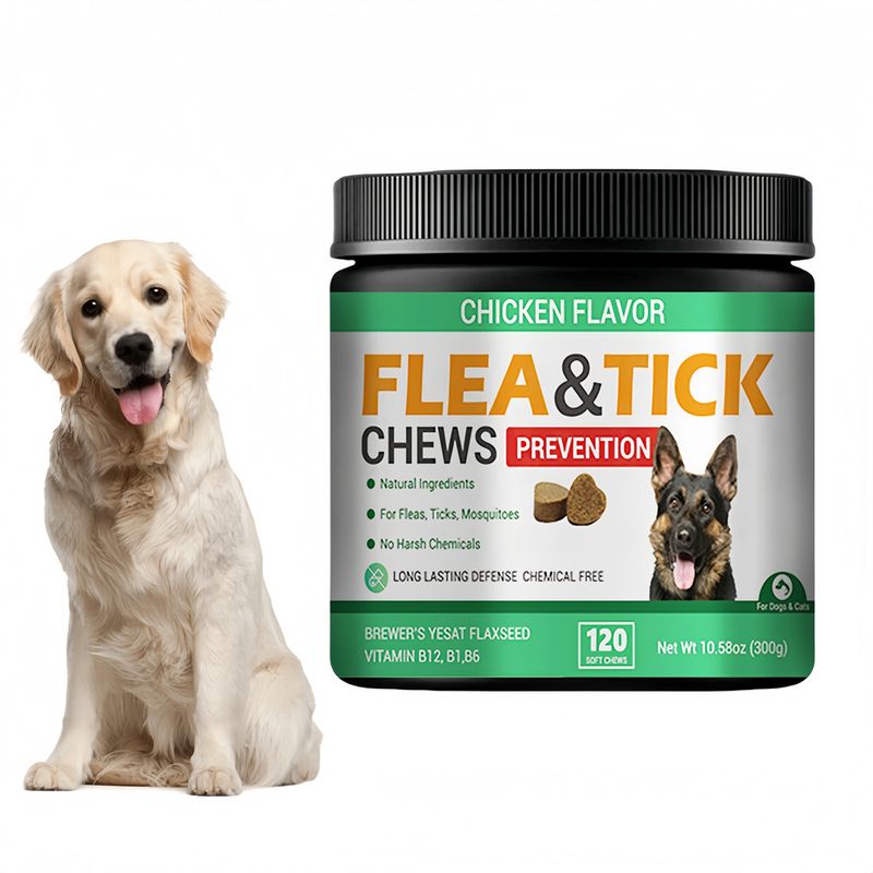 Pet Planet Granulés mâchables anti-puces et anti-tiques pour chien et chat