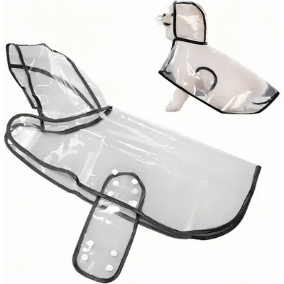 ZenPets Transparent Nylon Waterproof Coat Pour Chiens et Chats