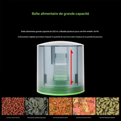 FurryFusion Dispenseur d'aliments automatique pour aquarium