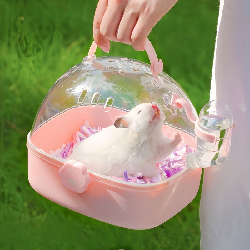 FurryFusion Cage de transport portable pour petits animaux