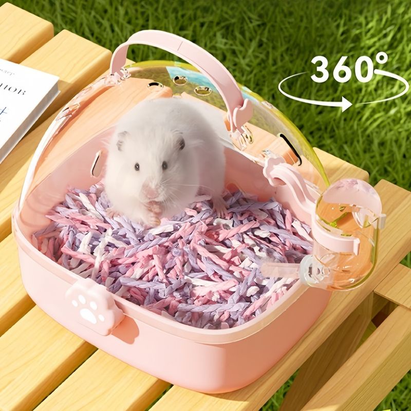 FurryFusion Cage de transport portable pour petits animaux