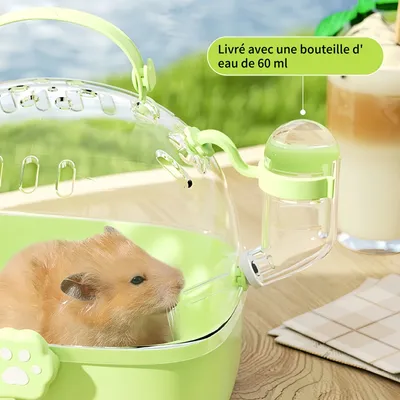 FurryFusion Cage de transport portable pour petits animaux