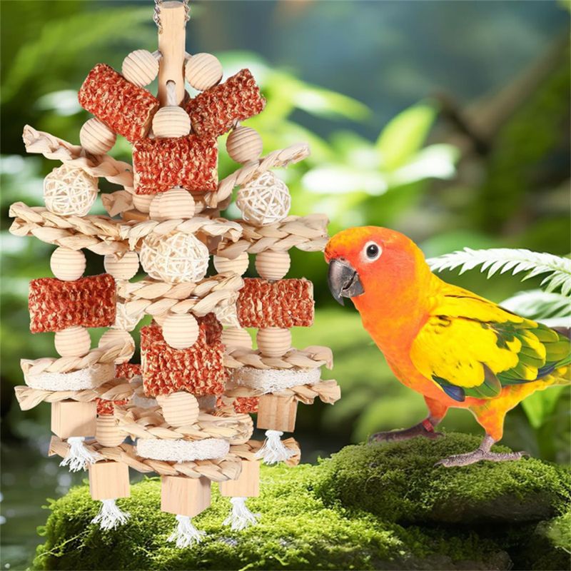 IntiMeg Jouet en bois pour oiseaux