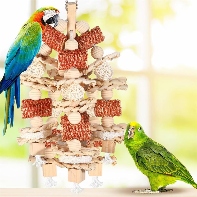 IntiMeg Jouet en bois pour oiseaux