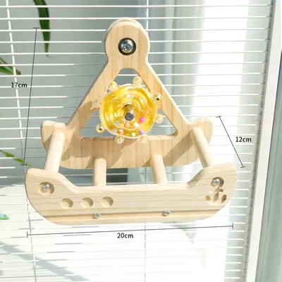 FurryFusion Jouet pour perroquet en forme de bateau pirate