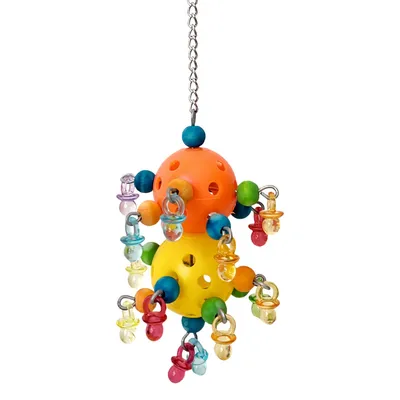 FurryFusion Jouet de double boule pour perroquet